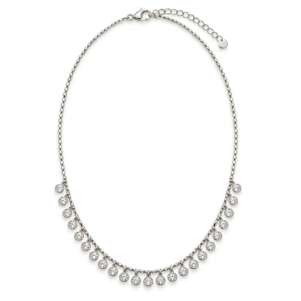 Mini Bezel Drops Necklace