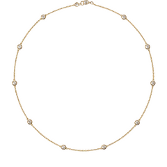 Bezel Clear Choker Necklace