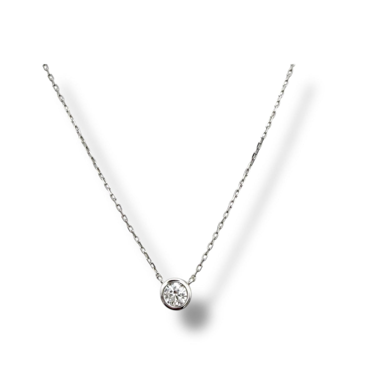Bezel Solitaire Necklace