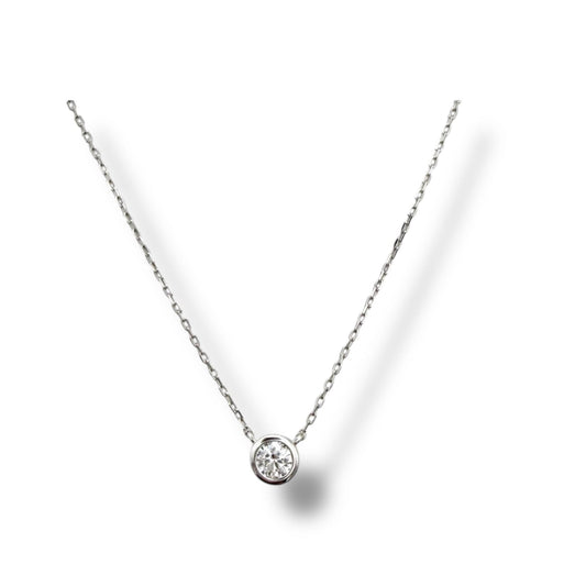 Bezel Solitaire Necklace