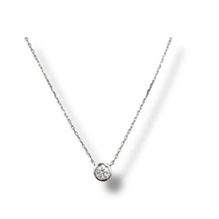 Bezel Solitaire Necklace