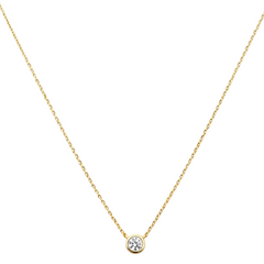 Bezel Solitaire Necklace