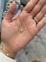 Bezel Solitaire Necklace
