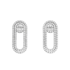 Luxe Clip Zirconia Earrings