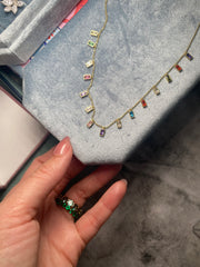 Candy Baguette Zirconia Necklace