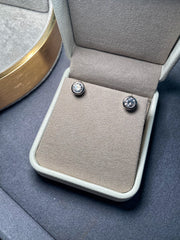 Classic Bezel Stud Earrings