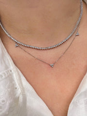 Dainty Cluster Necklace