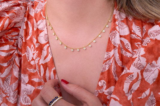 Dainty Coin Drop Necklace