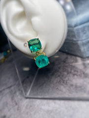 Emerald & Mint Candy Drop Earrings