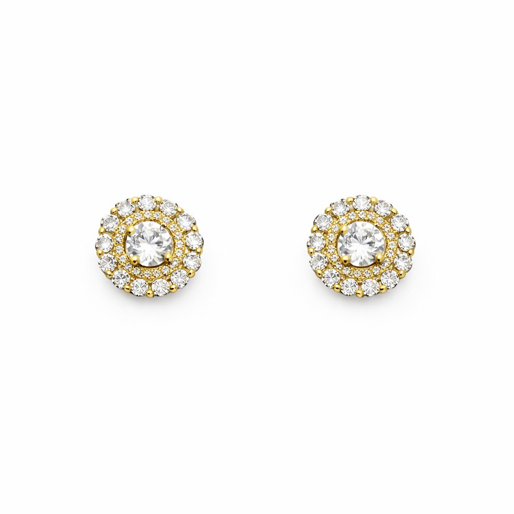 Lumi Halo Stud Earrings