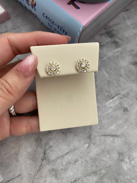Lumi Halo Stud Earrings