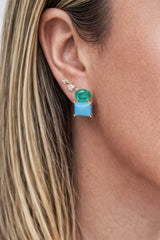 Mixed Candy Gem Drop Earrings
