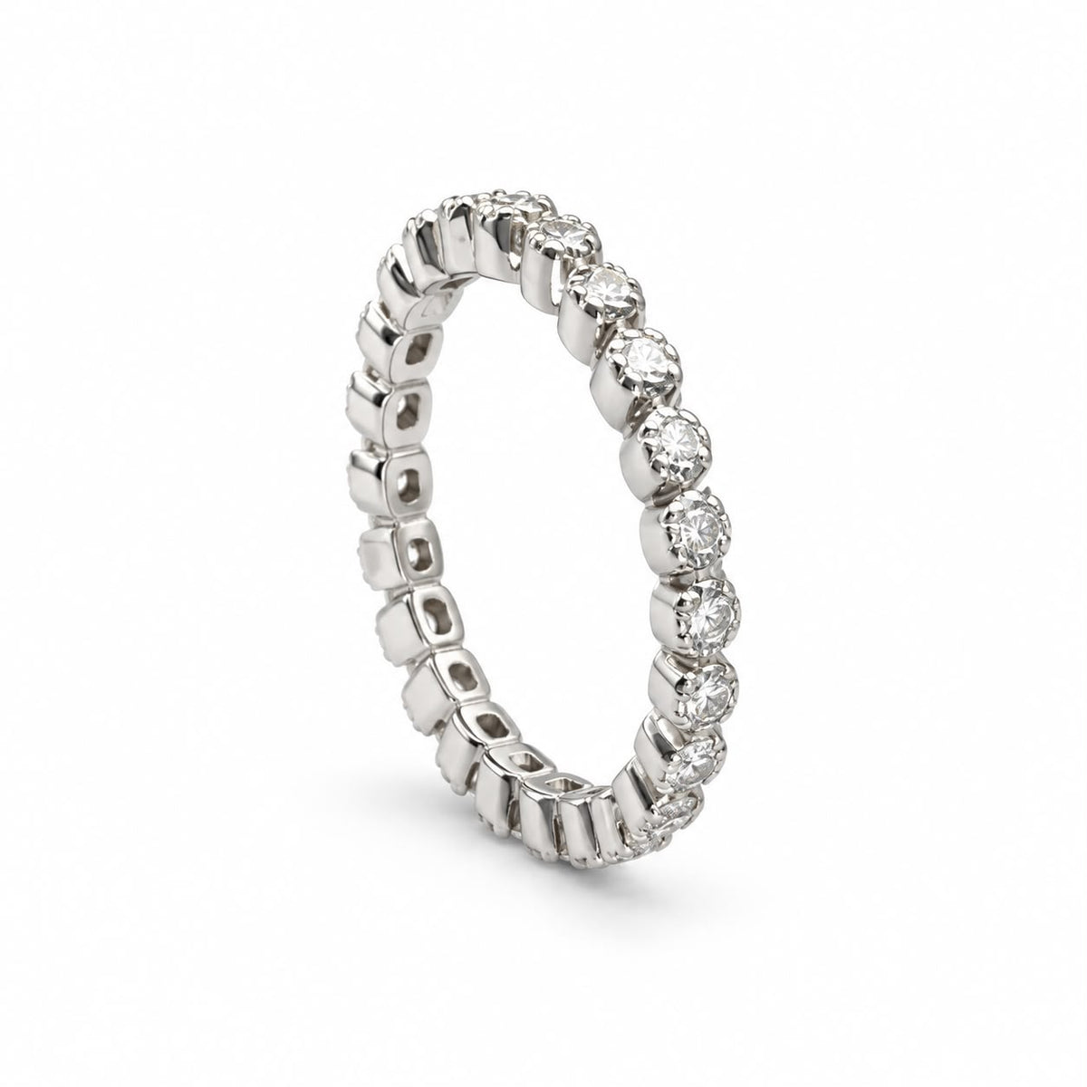 Mini Moissanite Eternity Ring