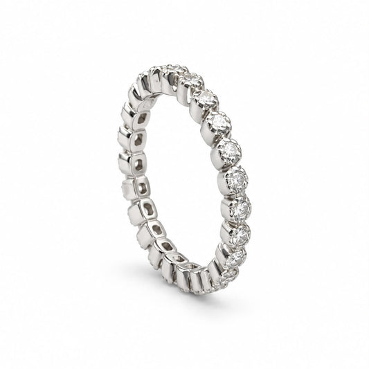 Mini Moissanite Eternity Ring