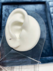 Mini Solitaire Stud Earrings