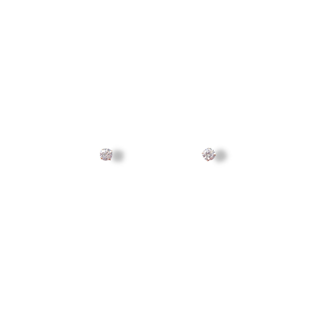 Mini Solitaire Stud Earrings