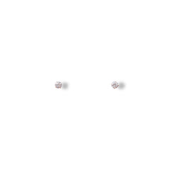 Mini Solitaire Stud Earrings
