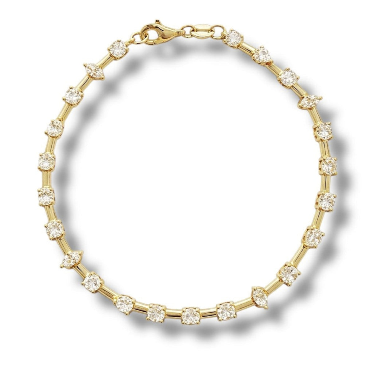 Mixed Shapes Tennis Bracelet