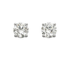Moissanite Solitaire Stud
