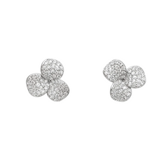 Pavé Flower Stud Earrings