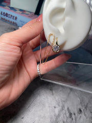 Pavé Chain Drop Earrings