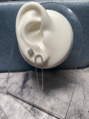 Pavé Chain Drop Earrings