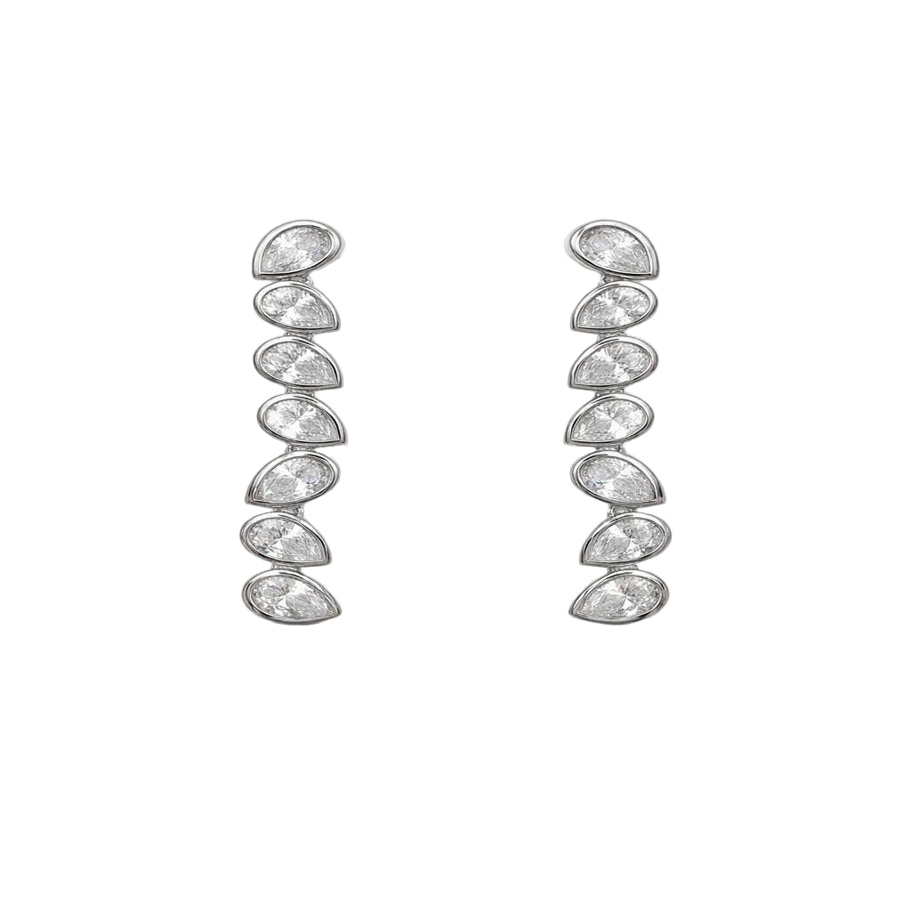 Pear Drop Zirconia Earrings