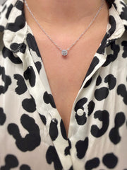 Paperclip Solitaire Necklace