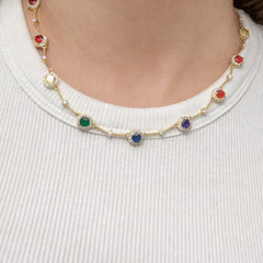 Rainbow Halo Necklace