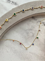 Rainbow Halo Necklace