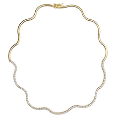 Signature Wave tennis Necklace