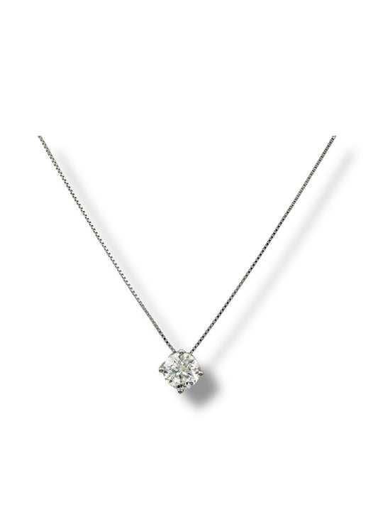 Solitaire Moissanite Necklace