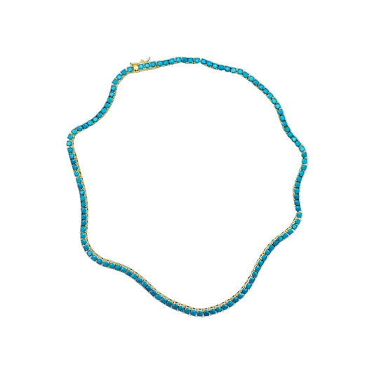 Turquoise tennis Necklace