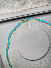 Turquoise tennis Necklace