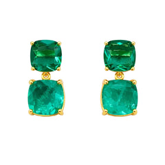 Emerald & Mint Candy Drop Earrings
